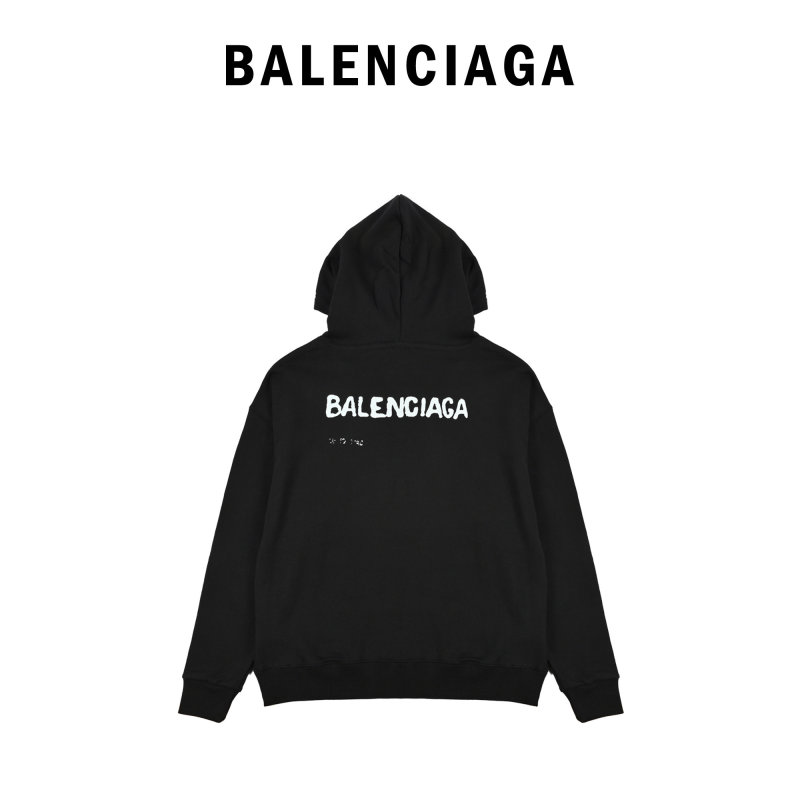 Balenciaga Black Logo Hoodie view