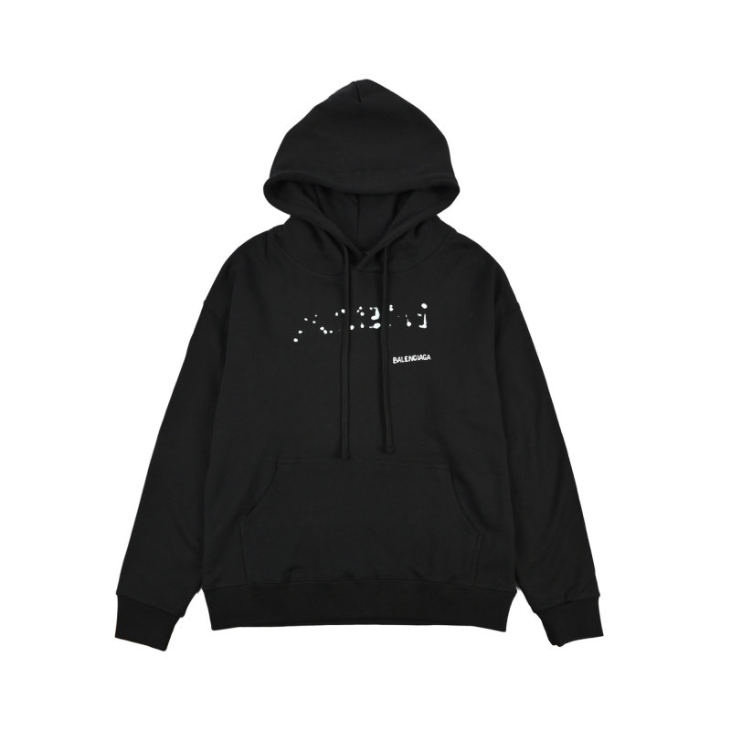 Balenciaga Black Logo Hoodie view