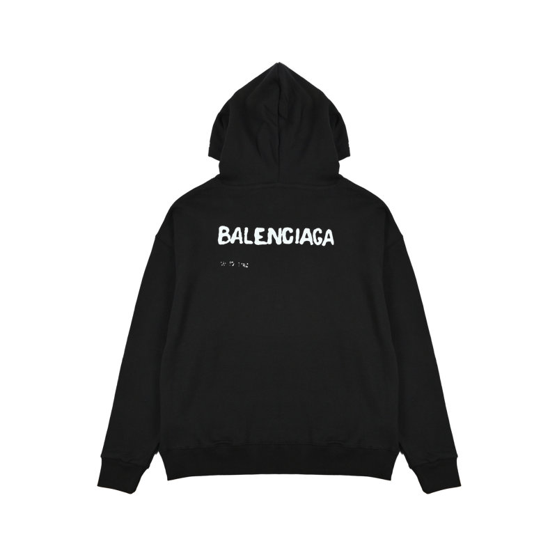 Balenciaga Black Logo Hoodie view