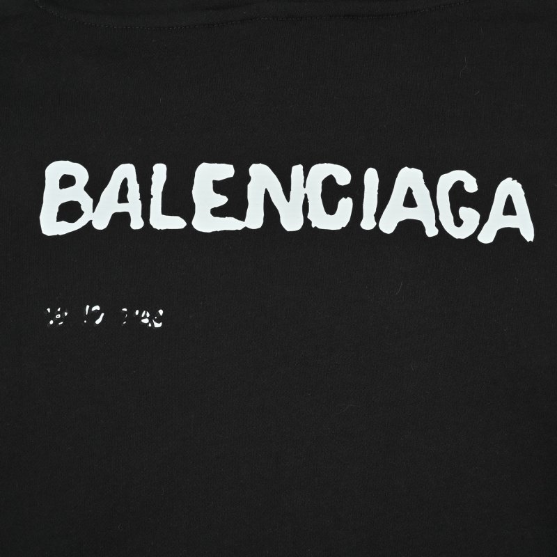 Balenciaga Black Logo Hoodie view