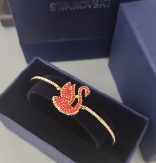 Swarovski Iconic Swan Red Crystal Bracelet view 2