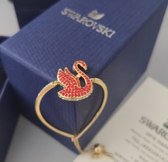 Swarovski Iconic Swan Red Crystal Bracelet view 3