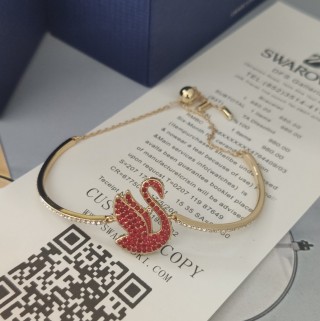 Swarovski Iconic Swan Red Crystal Bracelet view 4
