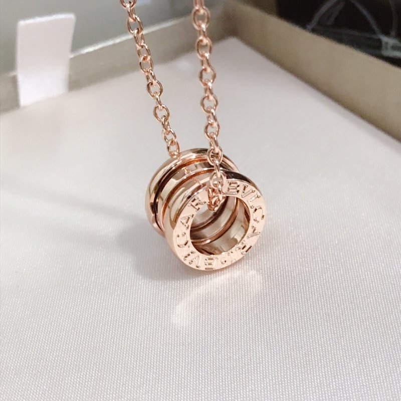 Bvlgari B.zero1 Spring Rose Gold Pendant Necklace view