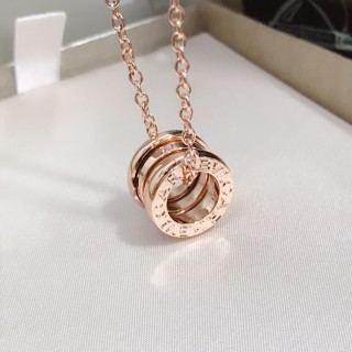 Bvlgari B.zero1 Spring Rose Gold Pendant Necklace view 3