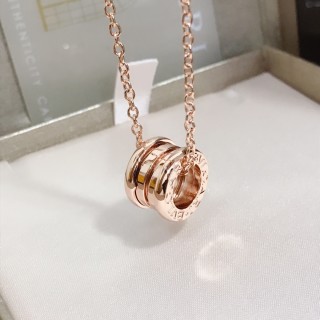 Bvlgari B.zero1 Spring Rose Gold Pendant Necklace view 4