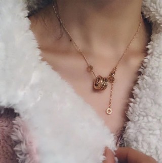 Bvlgari B.zero1 Spring Rose Gold Pendant Necklace view 8