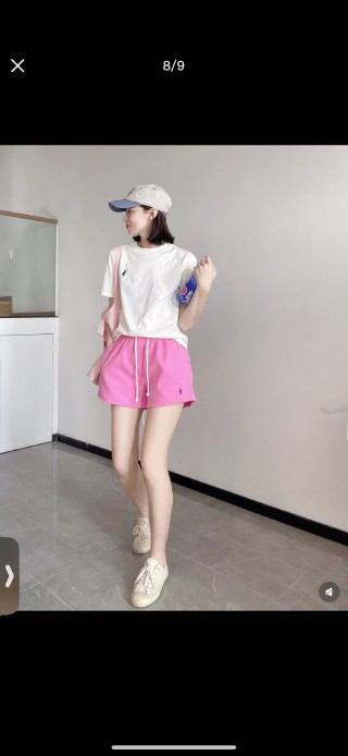 Polo Ralph Lauren Women's Pink Athletic Shorts view 2