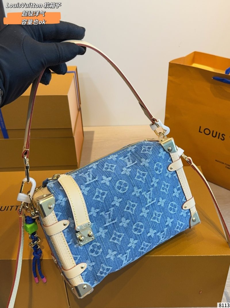 Louis Vuitton Trunk Soft Case Denim Blue Monogram view