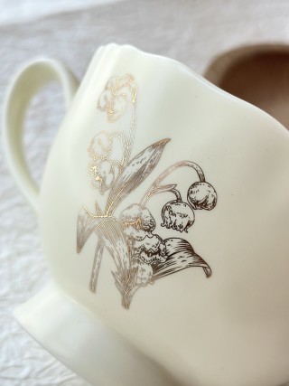 Dior Lily of the Valley Ceramic Mug – Cream view 2