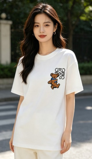 Loewe Teddy Bear Logo White T-Shirt view 2
