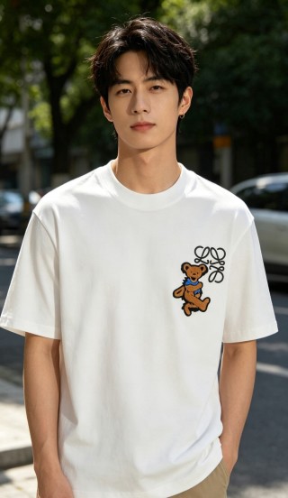Loewe Teddy Bear Logo White T-Shirt view 4