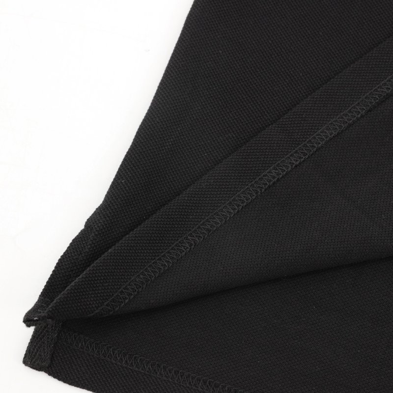 Moncler Black Polo Shirt with Red Collar Trim view