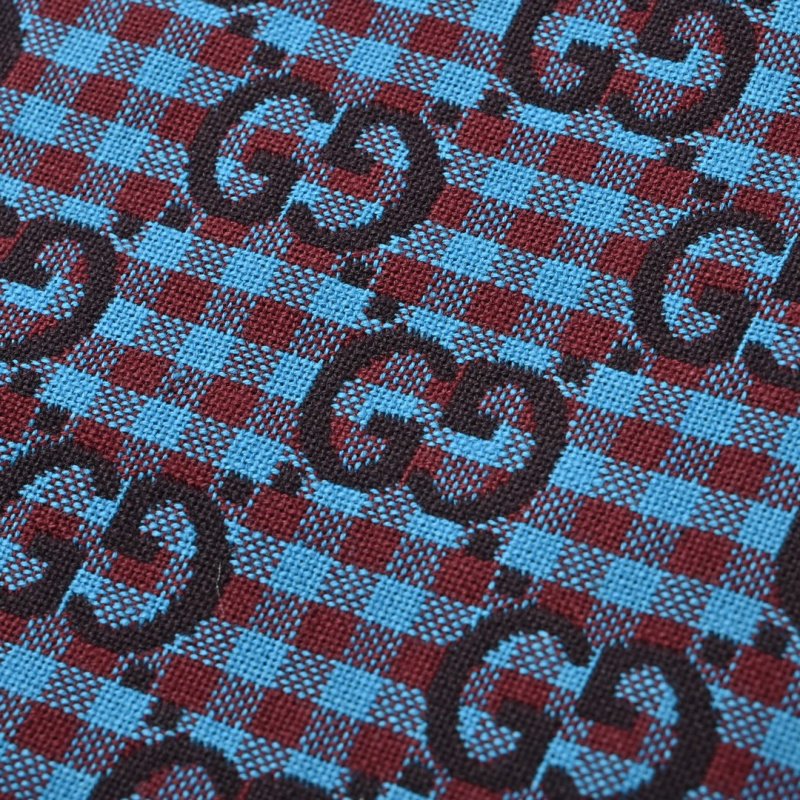 Blue Checkered Short Sleeve Casual Shirt view