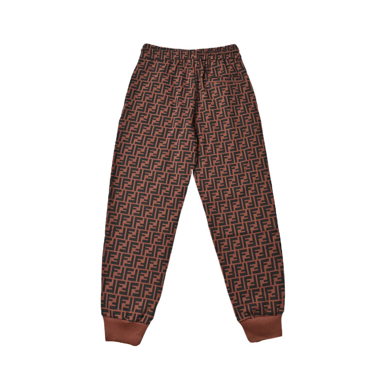 Fendi Monogram Joggers Burgundy view