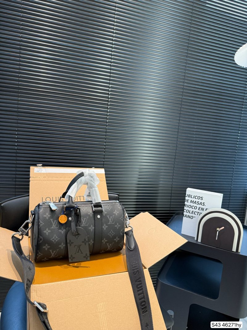 Louis Vuitton Monogram Keepall Nano Pillow Bag Black