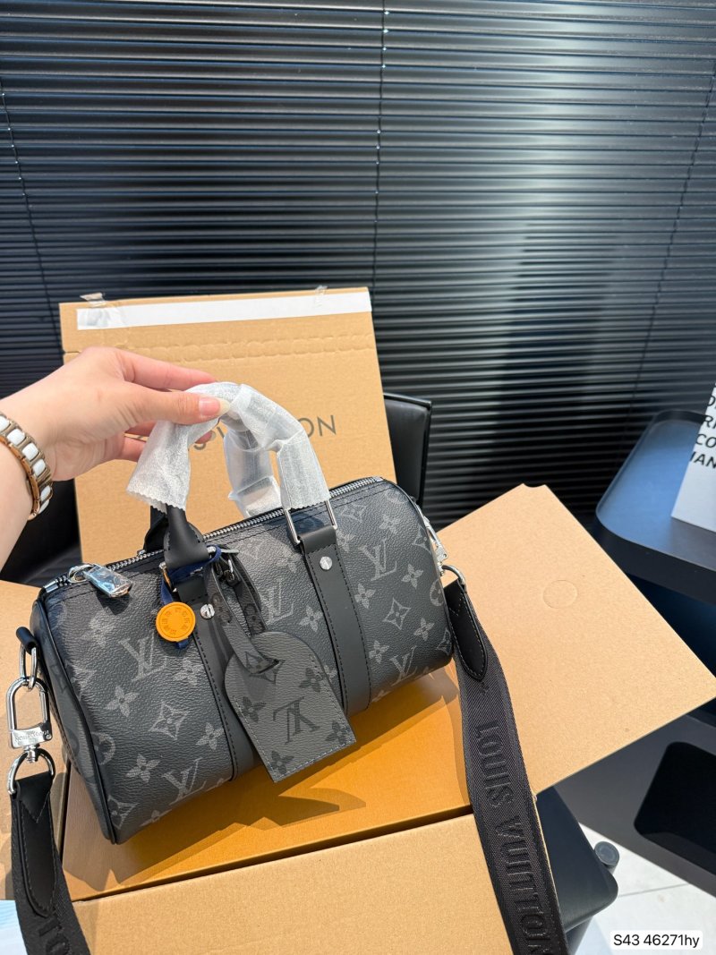 Louis Vuitton Monogram Keepall Nano Pillow Bag Black view
