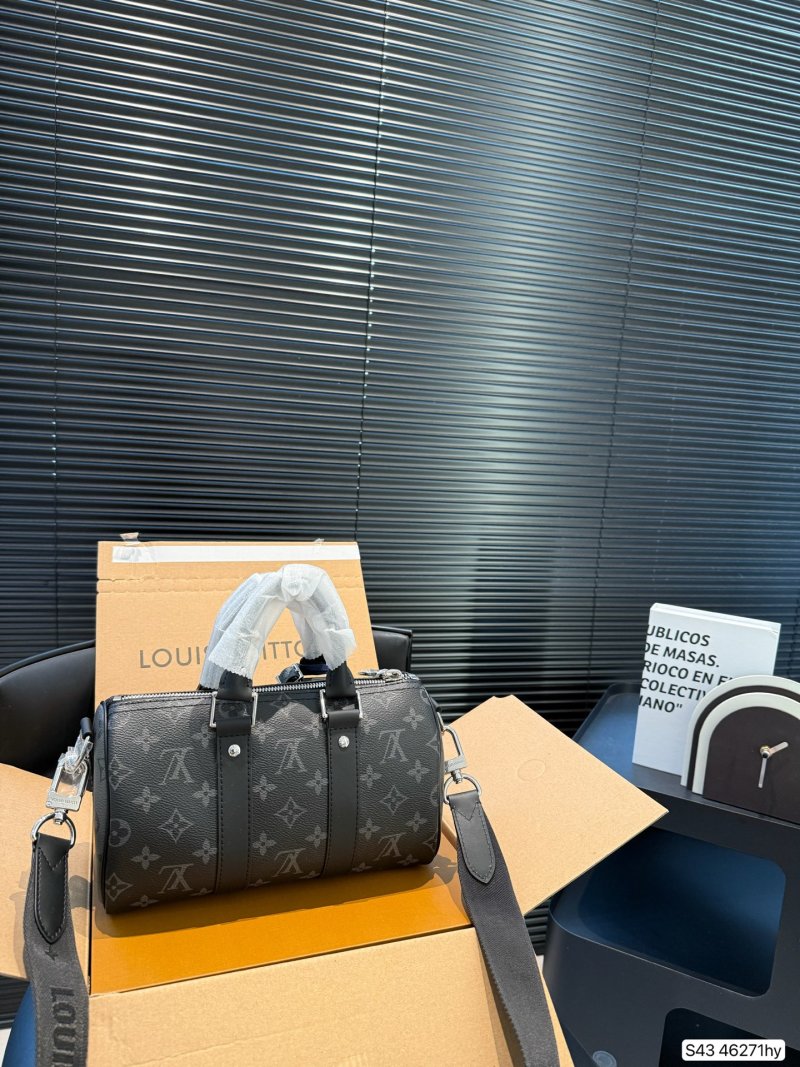 Louis Vuitton Monogram Keepall Nano Pillow Bag Black view