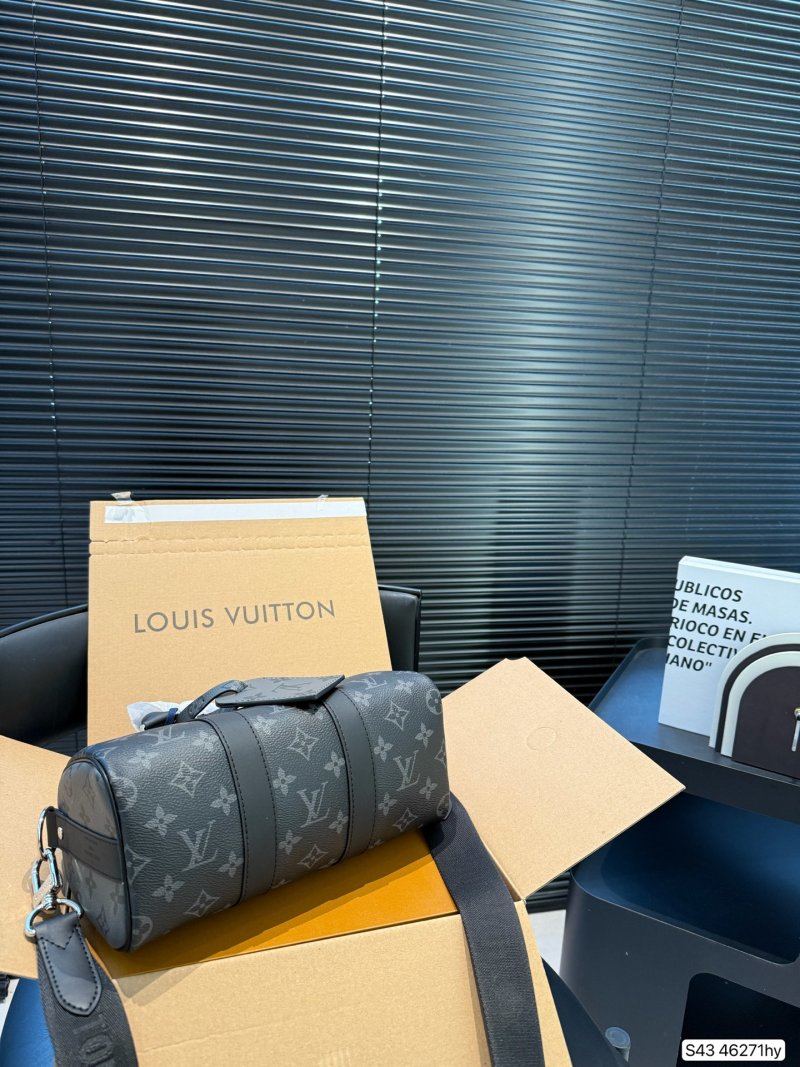 Louis Vuitton Monogram Keepall Nano Pillow Bag Black view