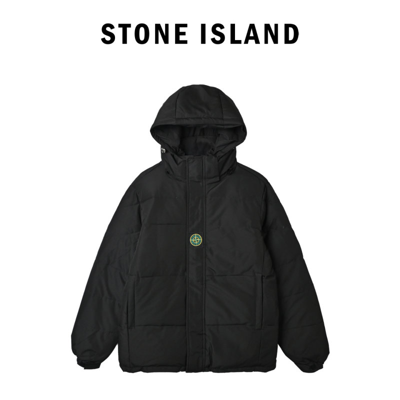 Stone Island Black Down Puffer Jacket view