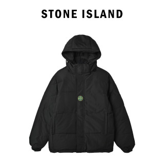 Stone Island Black Down Puffer Jacket view 5