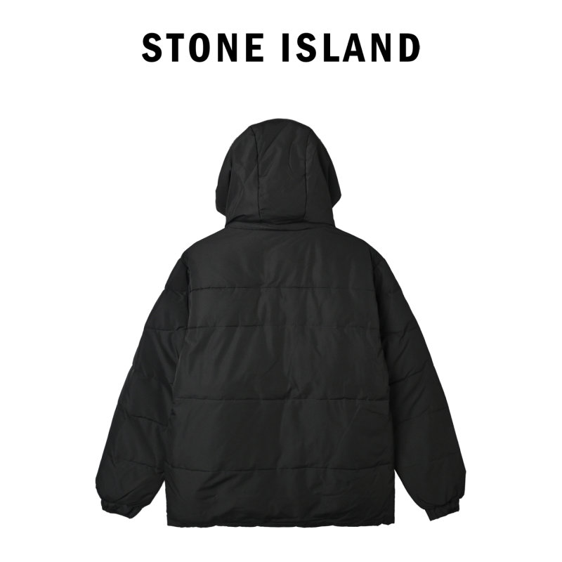 Stone Island Black Down Puffer Jacket view