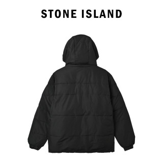 Stone Island Black Down Puffer Jacket view 6