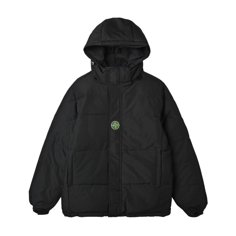 Stone Island Black Down Puffer Jacket view