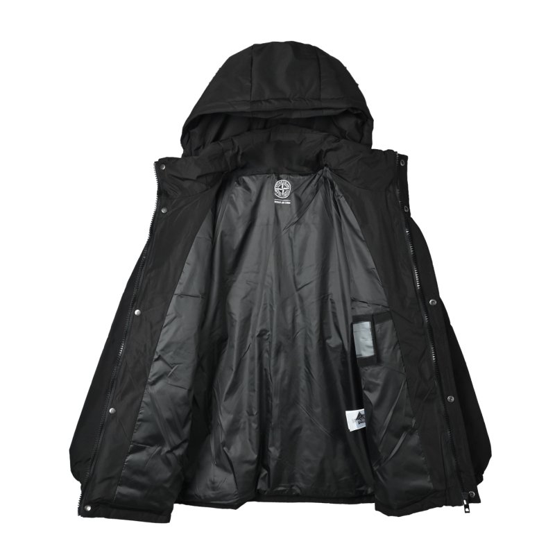 Stone Island Black Down Puffer Jacket view