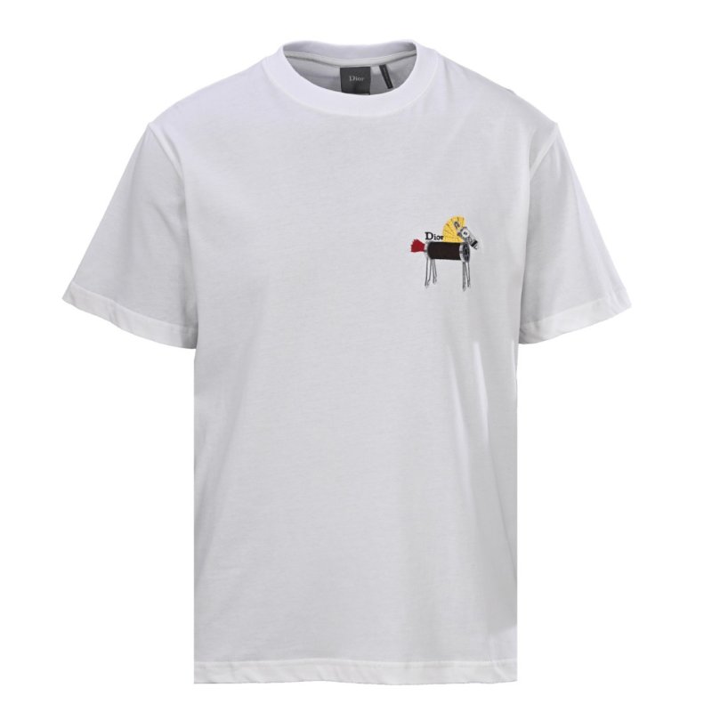 Dolce & Gabbana White Embroidered Llama T-Shirt view