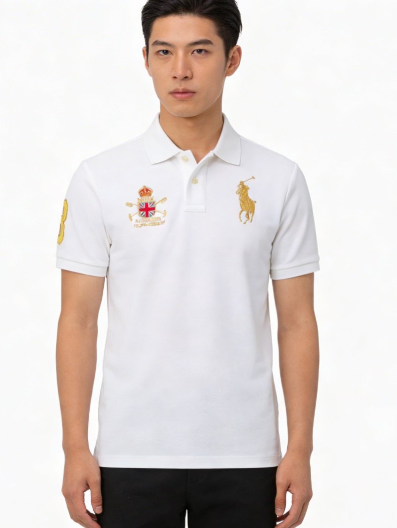 Polo Ralph Lauren White Multi-Crest Polo Shirt