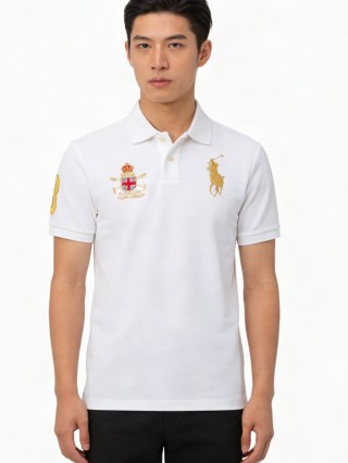 Polo Ralph Lauren White Multi-Crest Polo Shirt