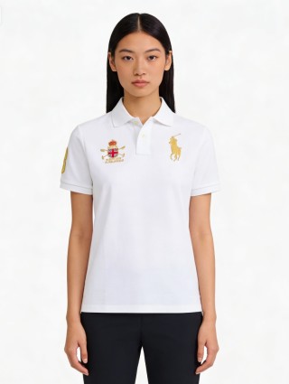 Polo Ralph Lauren White Multi-Crest Polo Shirt view 2
