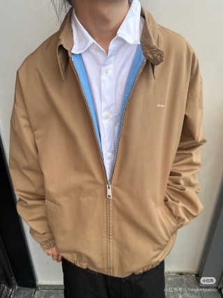 Essentials Fear of God Gold Nylon Bomber Jacket view 2