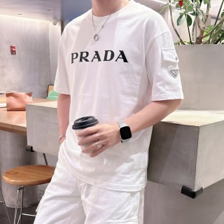 Prada Logo White T-Shirt view 3