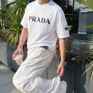 Prada Logo White T-Shirt view 6