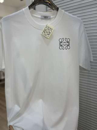 Loewe Anagram Print Short Sleeve T-Shirt White