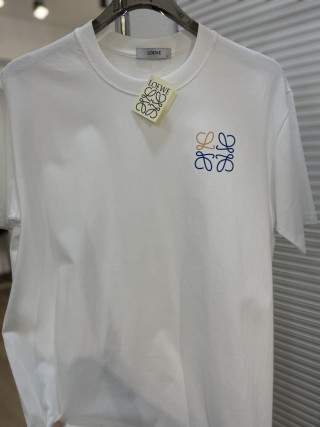Loewe Anagram Print Short Sleeve T-Shirt White view 3