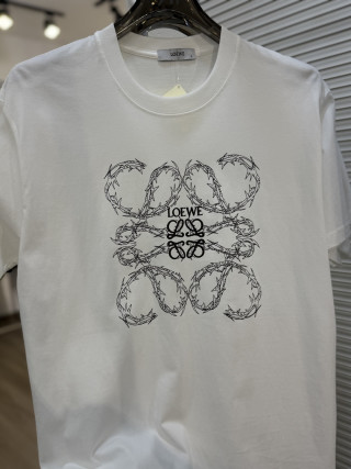 Loewe Anagram Print Short Sleeve T-Shirt White view 5