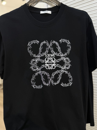 Loewe Anagram Print Short Sleeve T-Shirt White view 6