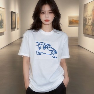 Burberry Jumping Horse Print White T-Shirt view 5