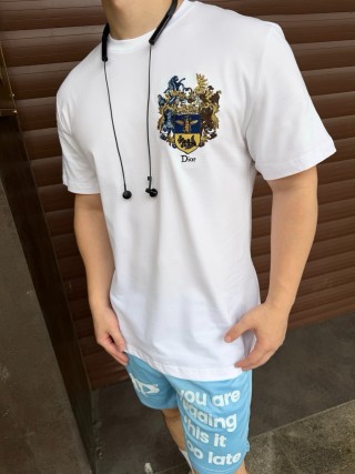 Dior Heraldic Crest White T-Shirt