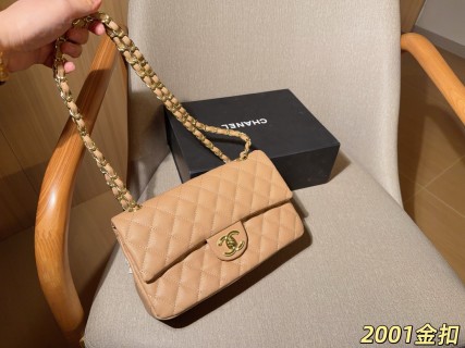 Chanel Classic Caviar Flap Bag 25cm White with Gold Hardware view 8