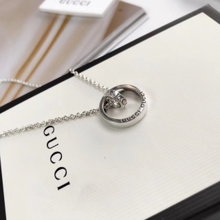 Gucci Interlocking G Charm Silver Necklace view 8
