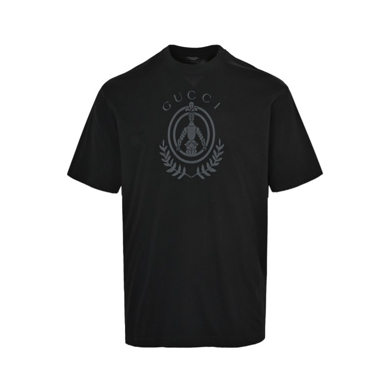 Black Crew Neck Short Sleeve T-Shirt view