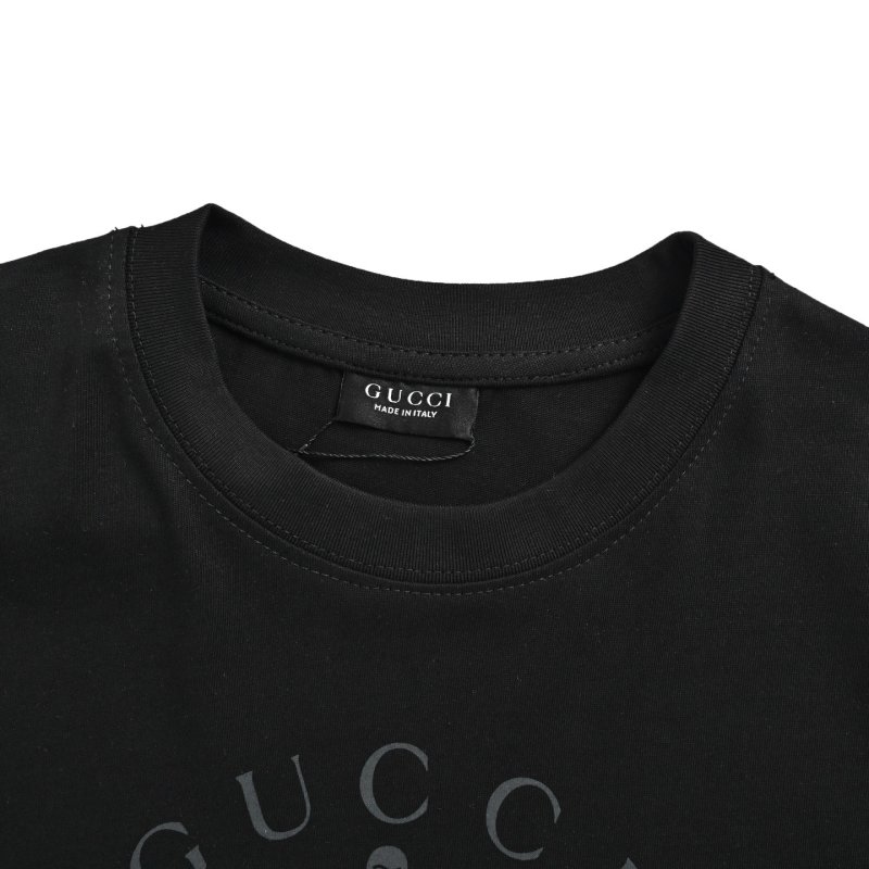 Black Crew Neck Short Sleeve T-Shirt view