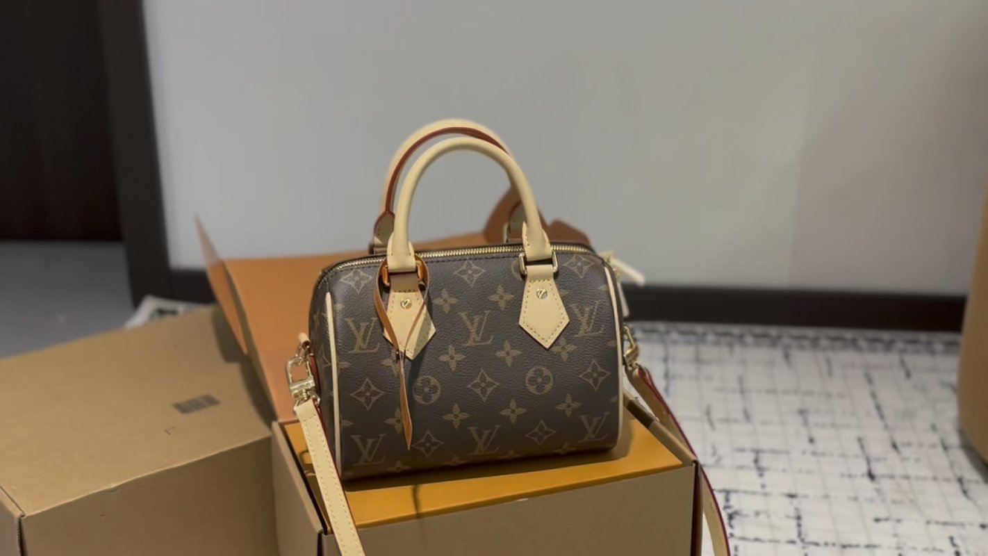 Louis Vuitton Monogram Speedy Bag Brown