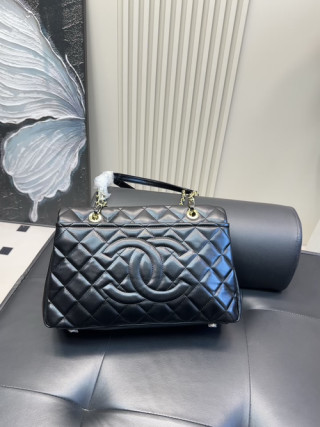 Chanel Classic Quilted Black Leather Flap Bag