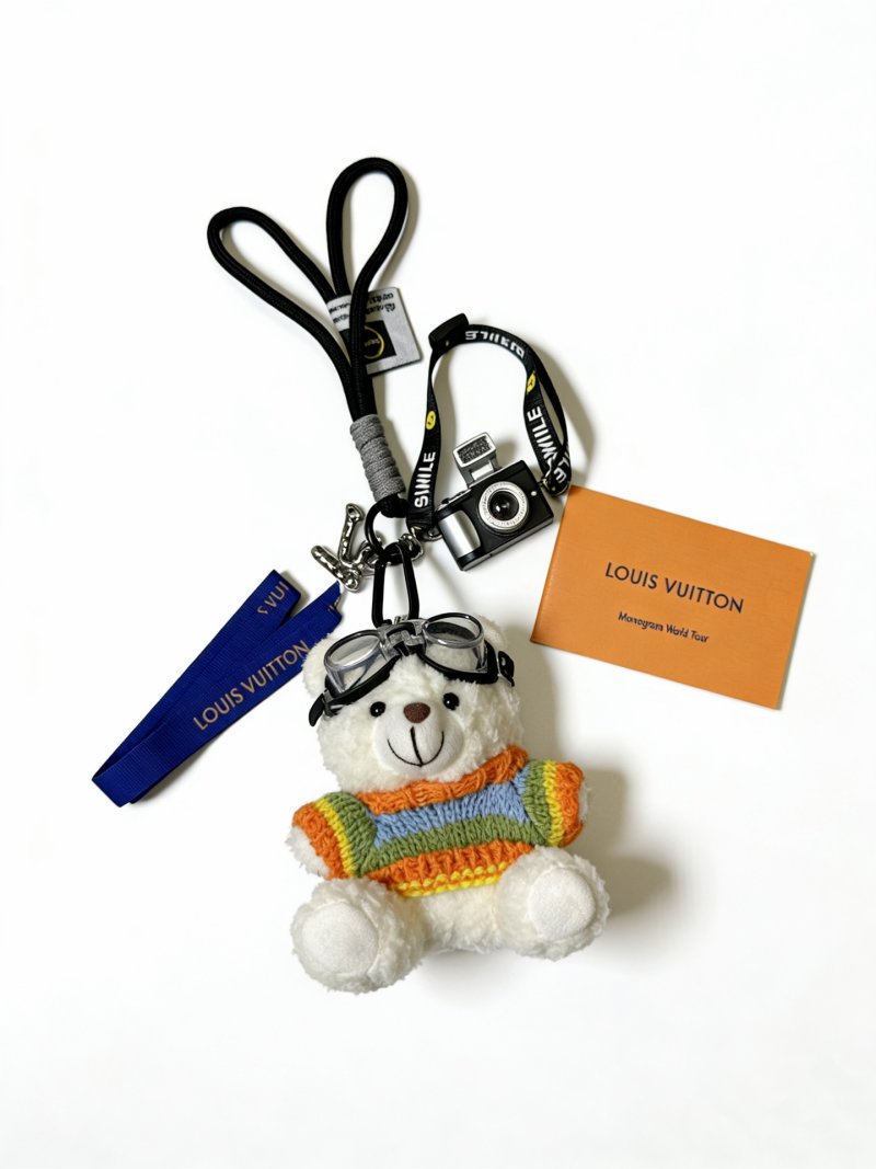 Louis Vuitton Anger Forest Teddy Bear Keychain Charm