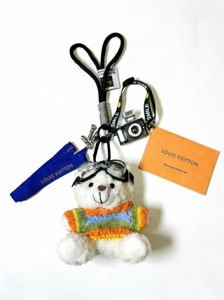 Louis Vuitton Anger Forest Teddy Bear Keychain Charm view 2